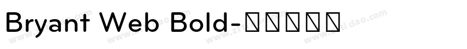Bryant Web Bold字体转换